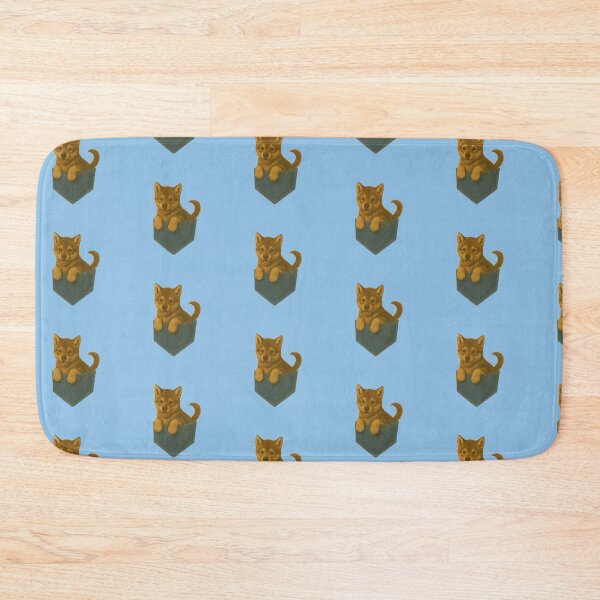 Item preview, Pocket-Sized Wolf Puppy | Painterly Dog in Denim Pocket designed and sold by TroyTheTerrific.
