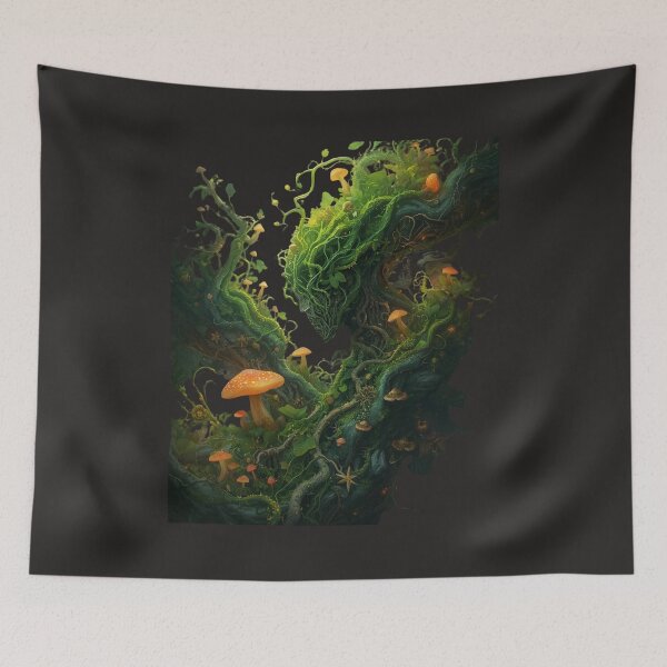 Item preview, Enchanted Forest Spirit Mushroom Goddess Fantasy Art designed and sold by TitanRN.