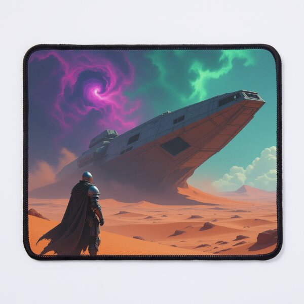 Item preview, VektorVibe — Cloaked Wanderer Beneath Alien Sky designed and sold by VektorVibe.
