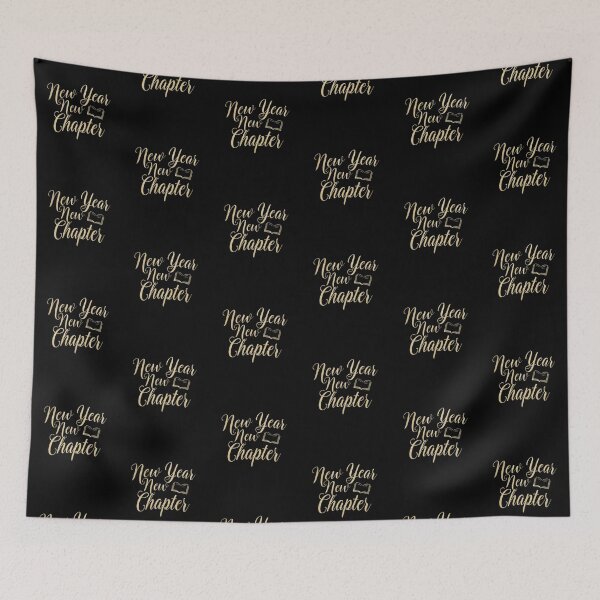 Item preview, “New Year, New Chapter” Gold Glitter Cursive T-Shirt - Elegant New Year Design designed and sold by FestivityFinds.