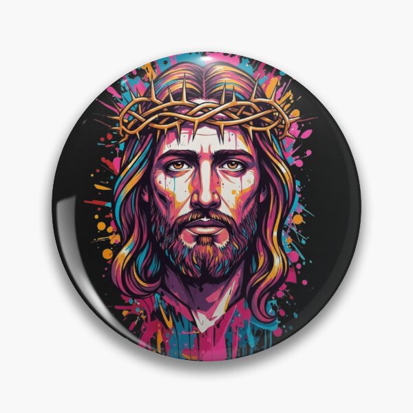 Item preview, Face of Jesus Christ Sacred Luminous Portrait Art designed and sold by FitnWear.