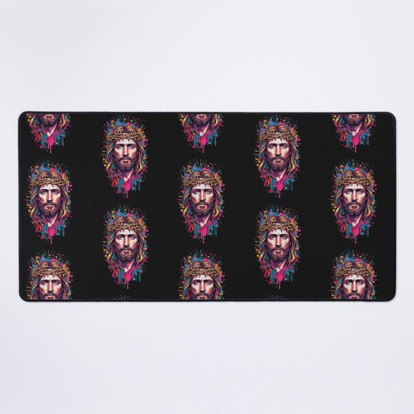 Item preview, Face of Jesus Christ Sacred Luminous Portrait Art designed and sold by FitnWear.