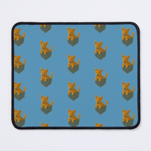 Item preview, Pocket-Sized Dingo Puppy | Painterly Dog in Denim Pocket designed and sold by TroyTheTerrific.