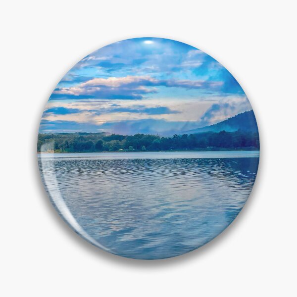 Item preview, Blue Dawn Over Mirror Lake – Tranquil Nature Photography Print designed and sold by aadventures.