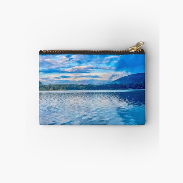 Item preview, Blue Dawn Over Mirror Lake – Tranquil Nature Photography Print designed and sold by aadventures.