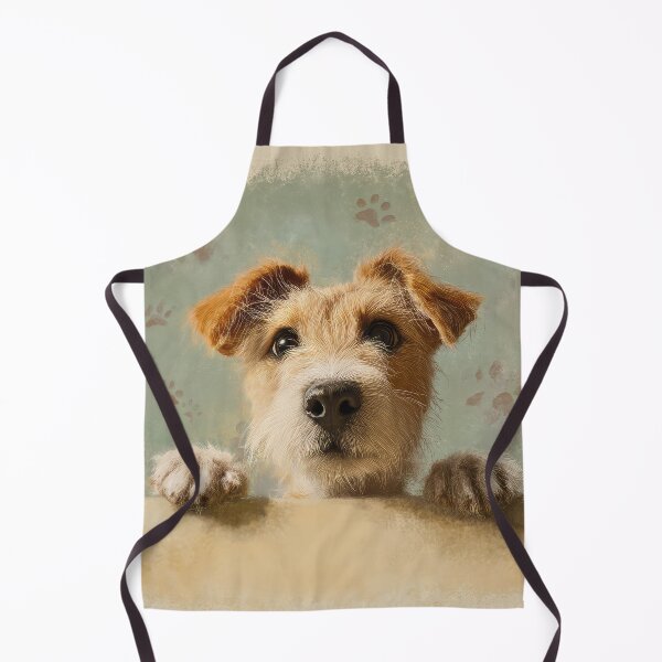 Item preview, Wire-haired Portuguese Podengo Peeking over Wall 01 designed and sold by Elisabeth Lucas.