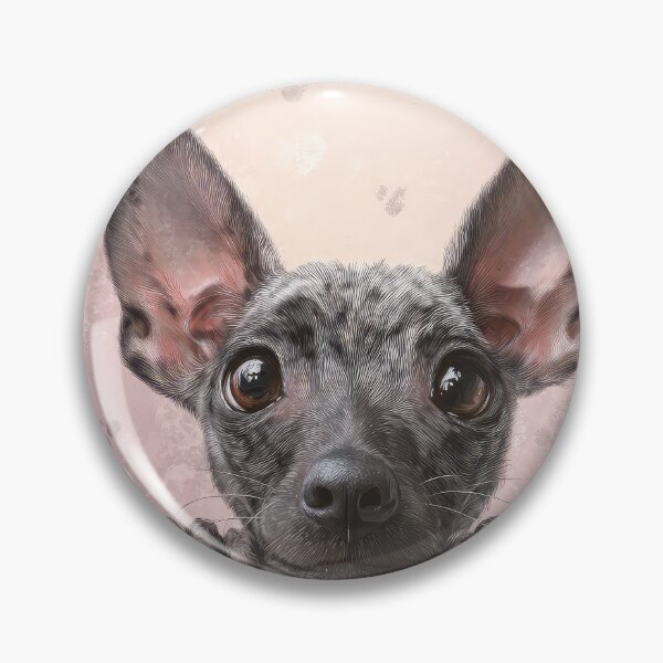 Item preview, Xoloitzcuintle Peeking over Wall 01 designed and sold by Elisabeth Lucas.