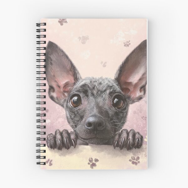 Item preview, Xoloitzcuintle Peeking over Wall 01 designed and sold by Elisabeth Lucas.