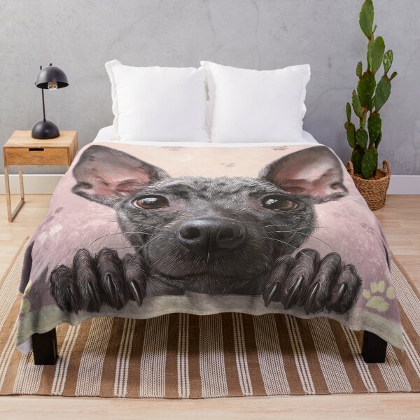 Item preview, Xoloitzcuintle Peeking over Wall 01 designed and sold by Elisabeth Lucas.