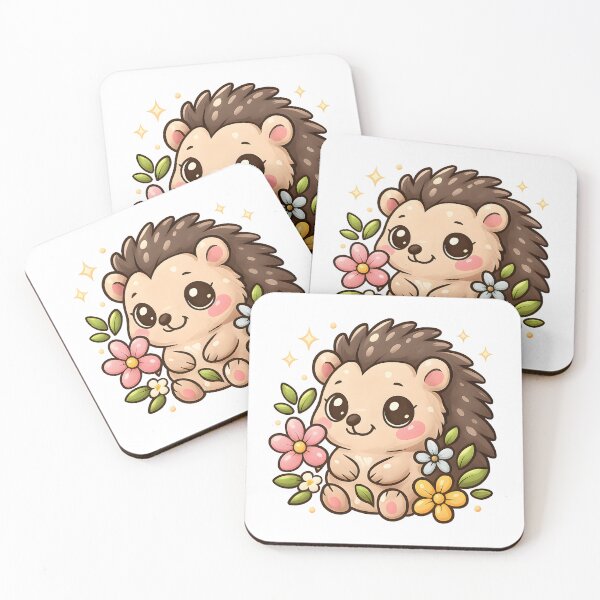 Item preview, Hedgehog With Flowers designed and sold by Blaple.