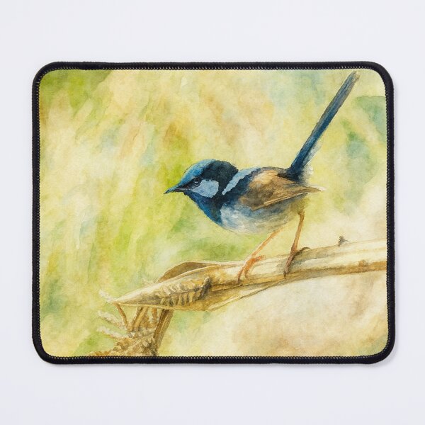 Item preview, Superb Fairywren Digital Watercolour  designed and sold by Barry Callister Photography.