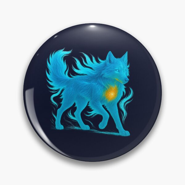 Item preview, ✦ Luminark Wolf — Guiding Light ✦ - Deep Midnight Blue (#0A0F27) designed and sold by WheelieGdArt.