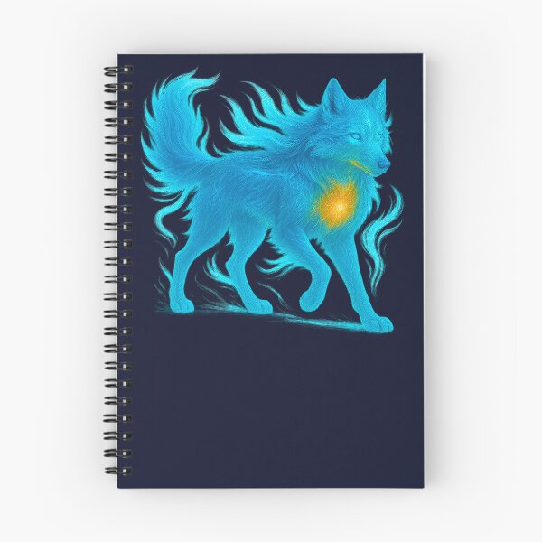 Item preview, ✦ Luminark Wolf — Guiding Light ✦ - Deep Midnight Blue (#0A0F27) designed and sold by WheelieGdArt.