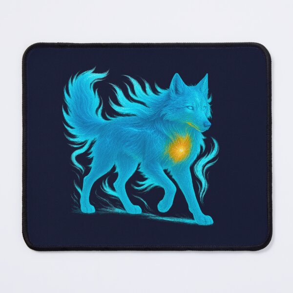 Item preview, ✦ Luminark Wolf — Guiding Light ✦ - Deep Midnight Blue (#0A0F27) designed and sold by WheelieGdArt.