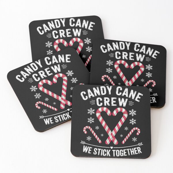 Item preview, Candy Cane Crew We Stick Together Sweet Holiday Team Graphic designed and sold by Chaya Reid.