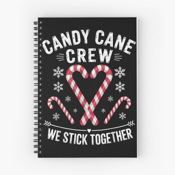 Item preview, Candy Cane Crew We Stick Together Sweet Holiday Team Graphic designed and sold by Chaya Reid.