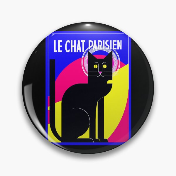 Item preview, Le Chat Parisien – Parisian Black Cat Art Deco Poster  designed and sold by FrancophileFun.
