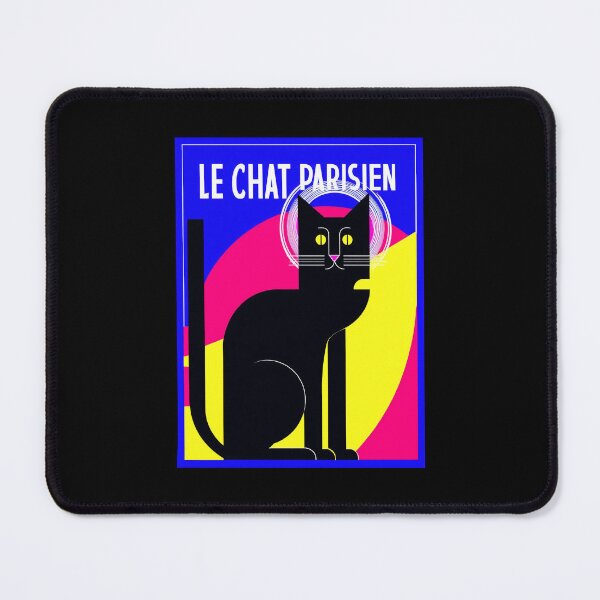 Item preview, Le Chat Parisien – Parisian Black Cat Art Deco Poster designed and sold by FrancophileFun.