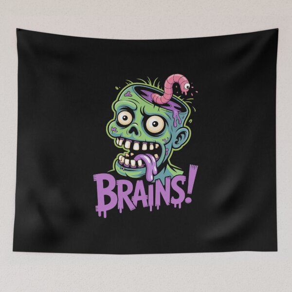 Item preview, Scary Zombie Face Spooky Halloween Trick Or Treat Picture designed and sold by VasilisLamArt.