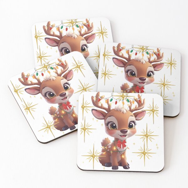 Item preview, Festive Cute Baby Reindeer Cartoon Design designed and sold by AKANKEDESIGN.