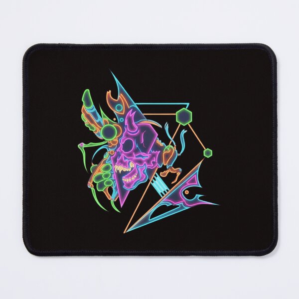Item preview, Neon Cyber Skull Geometric Tattoo Art designed and sold by Color for Balance .