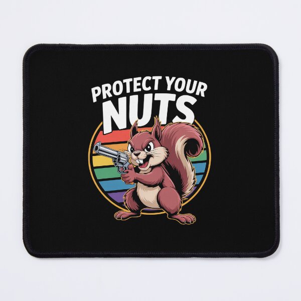 Item preview, Protect Your Nuts Funny Squirrel Pun National Nut Day designed and sold by VasilisLamArt.