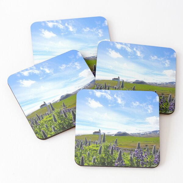 Item preview, Ingjaldscholskirkja - isolated church - Rif Iceland designed and sold by AHELENE.