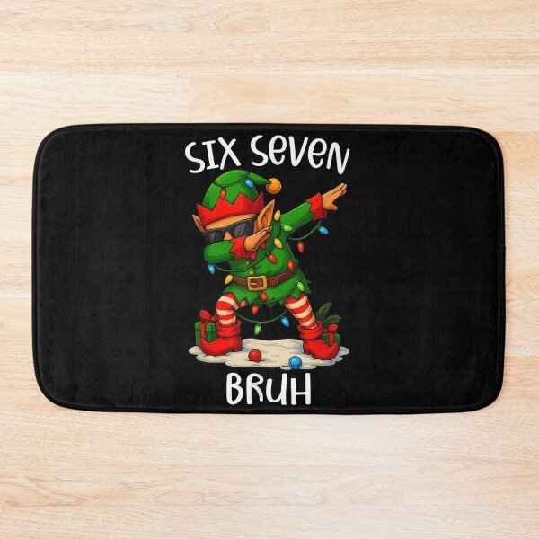 Item preview, Six Seven Bruh Dabbing Elf Wearing Christmas Lights Sunglasses designed and sold by Phil Ben.