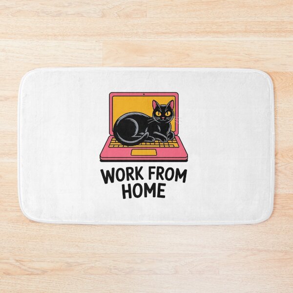 Item preview, Work from Home Men Women Funny Cat Kitten 2020  designed and sold by VasilisLamArt.