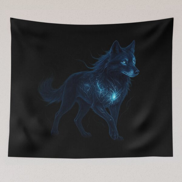 Item preview, ✦ Luminark Wolf — Nightform ✦ - Black #000000 designed and sold by WheelieGdArt.