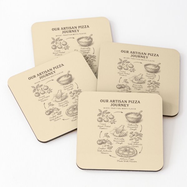 Item preview, Artisan Pizza Journey Infographic with Vintage Illustrations and Flavor Narrative designed and sold by SplashTastic.