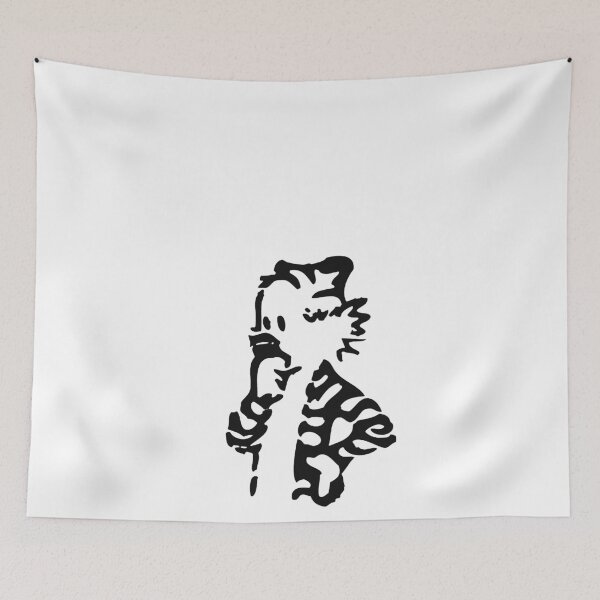 Item preview, Hobbes Thinking Line Art designed and sold by Lumennyxart.