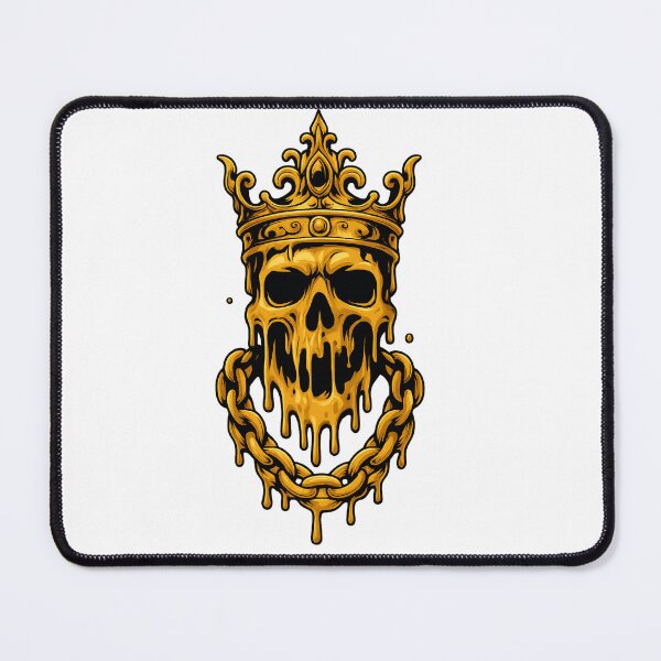 Item preview, Golden Melting Skull of Royal Power designed and sold by VivaThread.