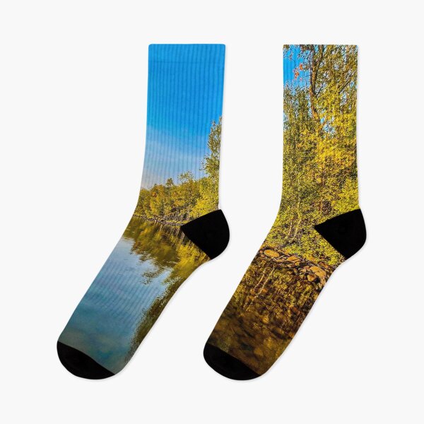 Item preview, Golden Summer Shoreline – Lake Reflections Nature Photography designed and sold by aadventures.