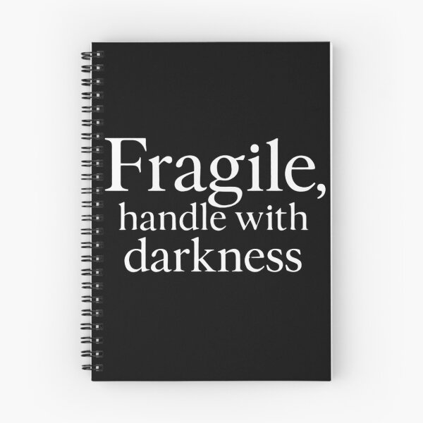 Item preview, Gothic Quote Design – “Fragile Handle With Darkness” Text Art – Dark Aesthetic Typography designed and sold by Mouraludia.