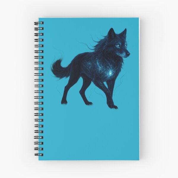 Item preview, ✦ Luminark Wolf — Nightform ✦ - Teal Glow (#1EA8C9) designed and sold by WheelieGdArt.