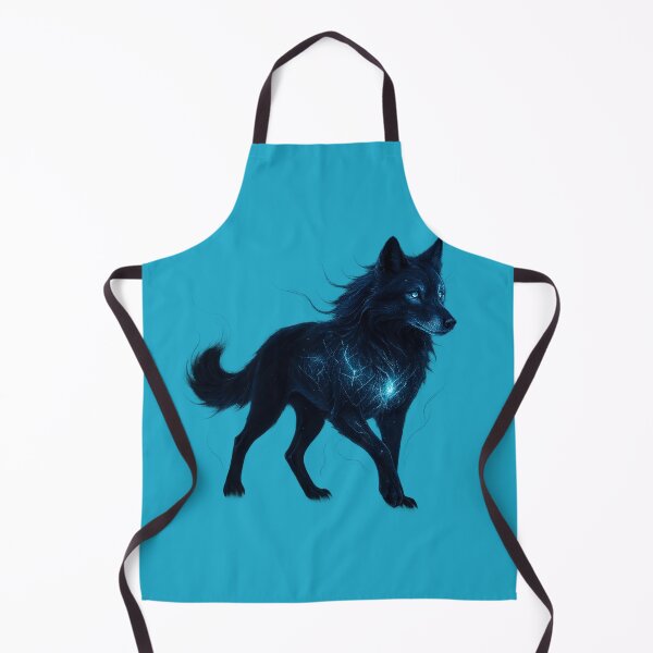 Item preview, ✦ Luminark Wolf — Nightform ✦ - Teal Glow (#1EA8C9) designed and sold by WheelieGdArt.