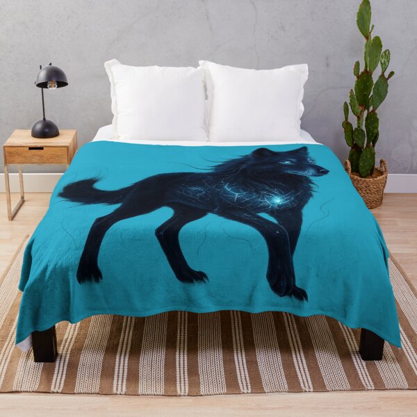 Item preview, ✦ Luminark Wolf — Nightform ✦ - Teal Glow (#1EA8C9) designed and sold by WheelieGdArt.