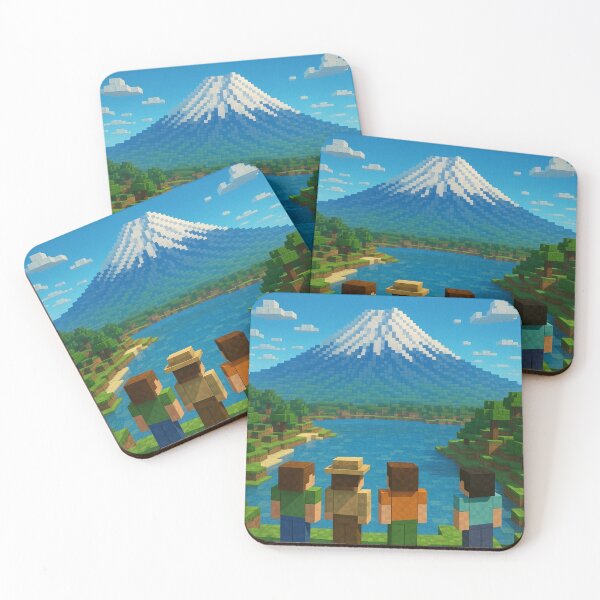 Item preview, Fuji style Minecraft, Pixel Art designed and sold by zerotsustore.