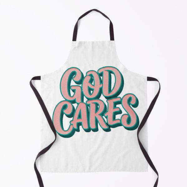 Item preview, GOD CARES Bold 3D Typography Christian Encouragement Tee designed and sold by FitnWear.