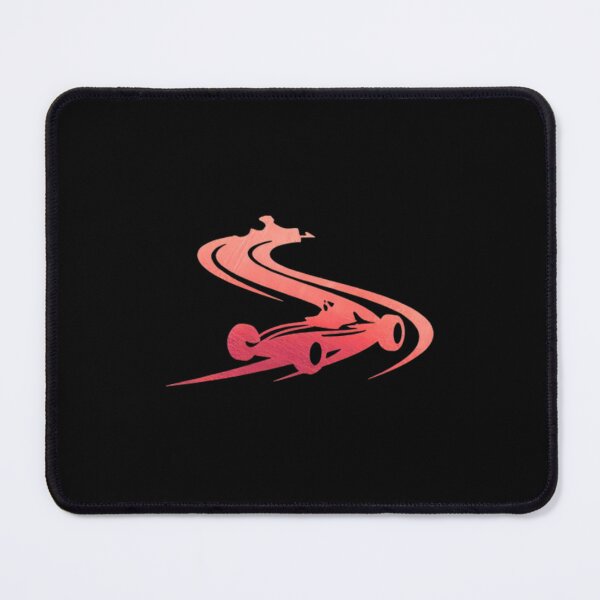 Item preview, Two race cars speeding through a sharp curve on a racetrack_14_red paint designed and sold by Aariq.