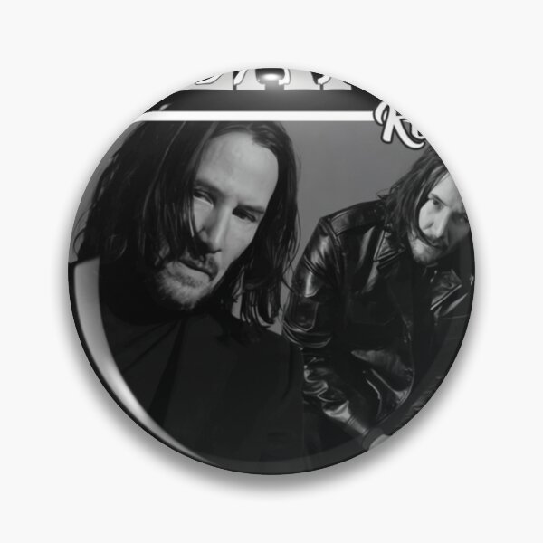Item preview, Keanu Reeves 17 Monochrome Duo Portrait Artistic Black & White Graphic designed and sold by bullnizomona.
