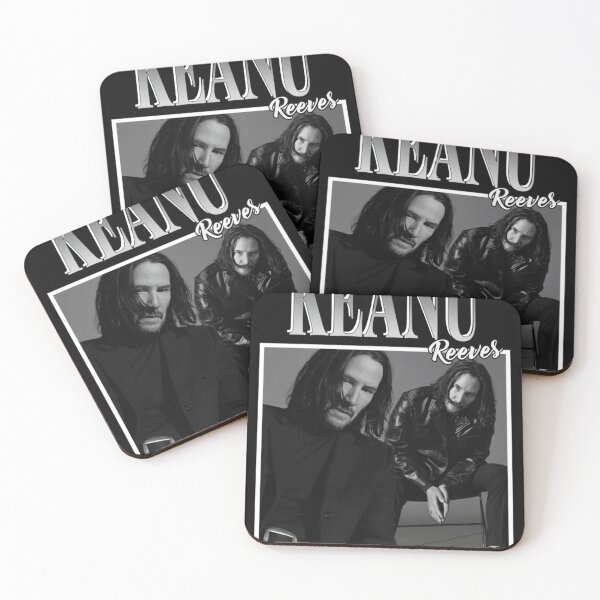 Artikelvorschau, Keanu Reeves 17 Monochrome Duo Portrait Künstlerische Schwarz-Weiß-Grafik entworfen und verkauft von bullnizomona.