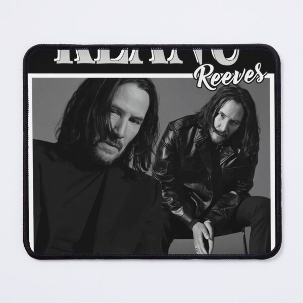 Item preview, Keanu Reeves 17 Monochrome Duo Portrait Artistic Black & White Graphic designed and sold by bullnizomona.