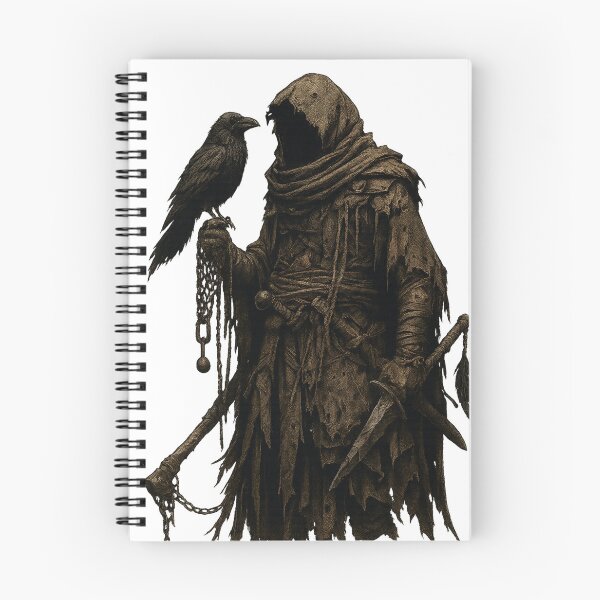 Item preview, The Ragged Reaper and His Raven designed and sold by VivaThread.
