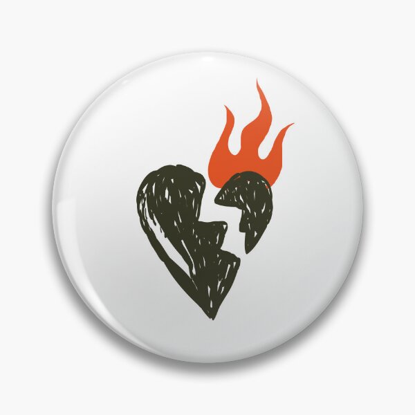 Item preview, Broken Burning Heart designed and sold by Cataverse.
