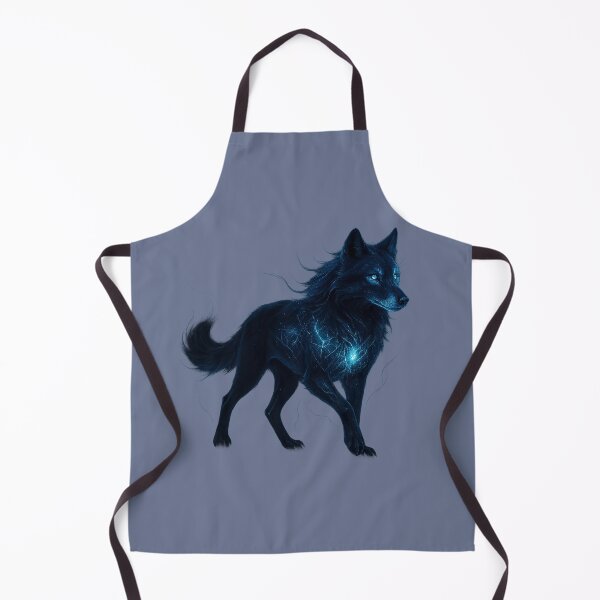 Item preview, ✦ Luminark Wolf — Nightform ✦ - Starlit Steel Blue (#6B7693) designed and sold by WheelieGdArt.