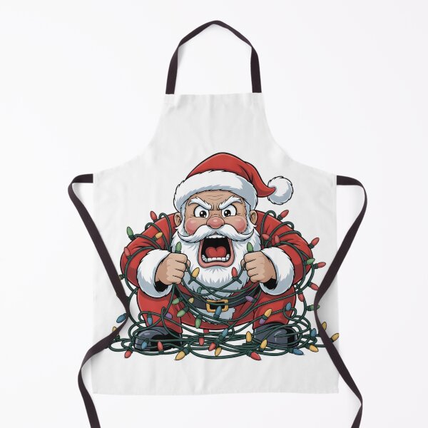 Item preview, Angry Santa Tangled in Christmas Lights - Funny Holiday Design designed and sold by SoulenCify.