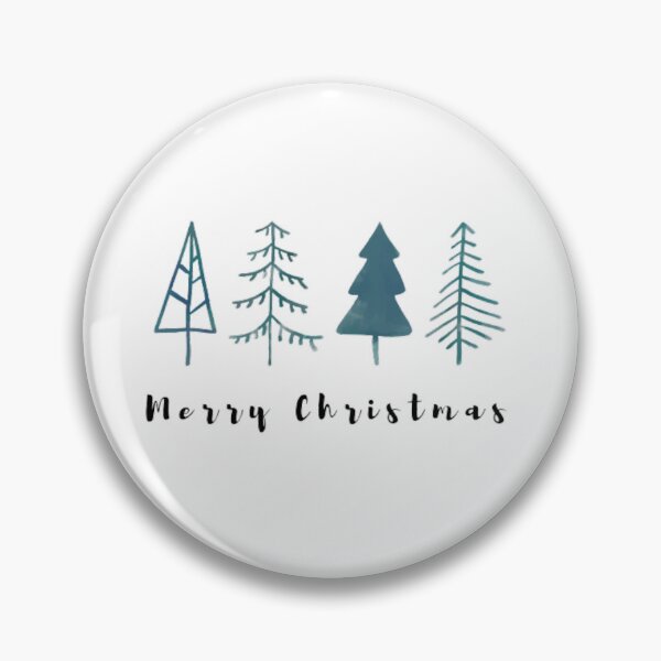 Item preview, Merry Christmas Watercolour Trees designed and sold by LMoonDesigns.