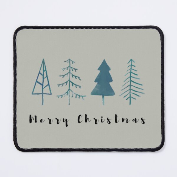 Item preview, Merry Christmas Watercolour Trees designed and sold by LMoonDesigns.